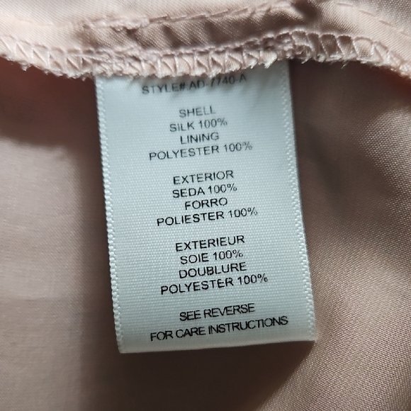 Anthro Aryn K Vintage Lotus Dress Red Silk Ruffle V-Neck Sleeveless Size Medium - Picture 5 of 6